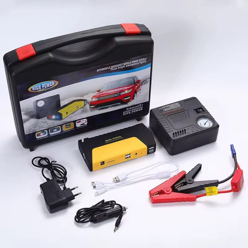 Car Jump Starter & Air Compressor Kit