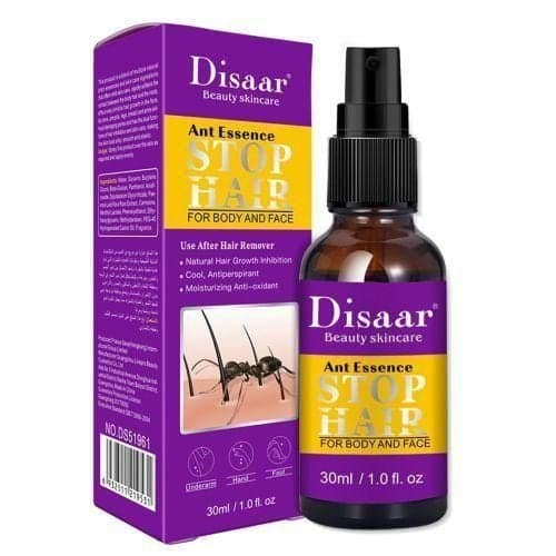 Aichun Beauty Ant Essence Stop Hair For Body And Face-30ml. — Display
