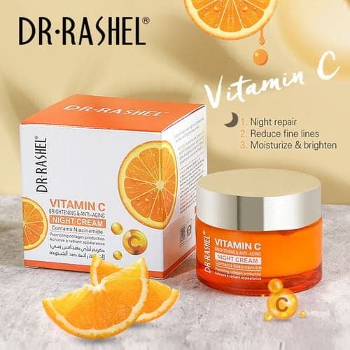 Dr. Rashel Vitamin C Brightening & Anti Aging Night Cream, 50g — Display