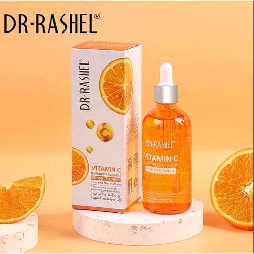 Dr. Rashel Vitamin C Brightening Essence Toner 100ml - Anti-Aging, Orange — Display
