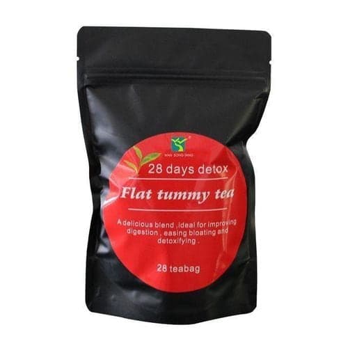 Winstown 28 Days Flat Tummy Detox Tea with Moringa Reduce Bloating Aids Digestion Suppresses Appetite Burn Excess Fats Naturally Herbal Tea — Display