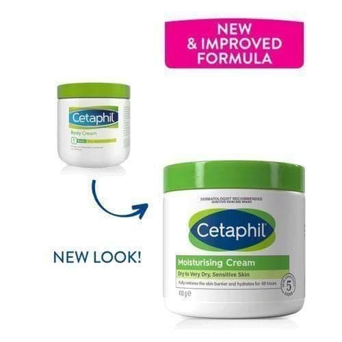 Cetaphil New & Improved Moisturizing Cream For Dry To Very Dry To Sensitive Skin. — Display