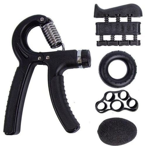 Adjustable Five-Piece Hand Grips Set for Fitness Arm Rehabilitation & Finger Strengthener - Men & Women