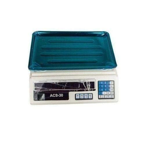 30kg Digital Weighing Scale - Stainless Steel
