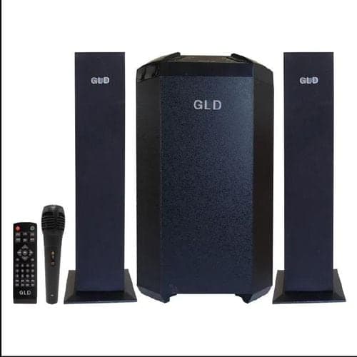 Gld GL-004 2.1CH Subwoofer Speaker System + Mic 120W - Black (1YR WRTY)