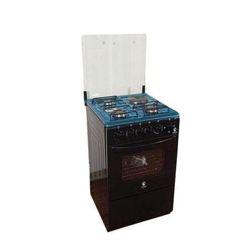 Euroken EURO55-3+1-E 50X55 BLACK STANDING COOKER WITH ELECTRIC OVEN