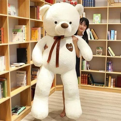 120CM WHITE  PLUSH TEDDY BEAR — Display