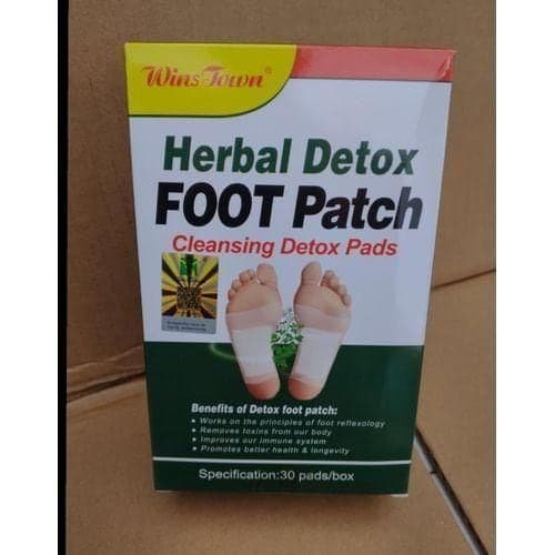 Winstown Herbal Detox Foot Patch - Cleansing Pads - 30 Pads Per Box — Display