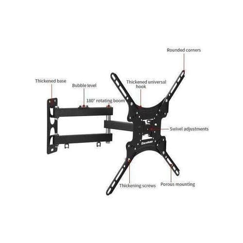 Home Design Smart ROTATING 14 inch, 24 inch, 32 inch, 43 inch, 40 inch, 50 inch and 55 inch TILT ROTATING WALL MOUNT BRACKET FOR SMART TV — Display
