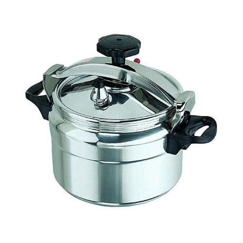 5L Silver Aluminum Pressure Cooker - Explosion Proof, Fast Cooking