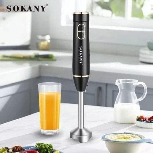 Sokany 300W High quality Immersion hand Blender Handheld, Stainless Steel Hand Held Blending Stick Emulsifier, Puree Blender for Making Baby Food, Soup, Sauces etc, Powerful Motor with Variable Speed Control — Display