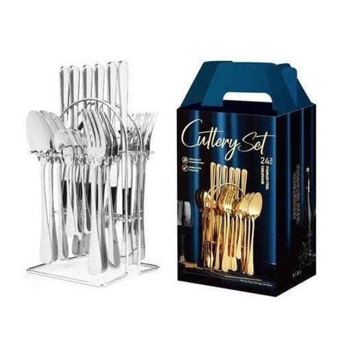 silver 24pc cutlerly set