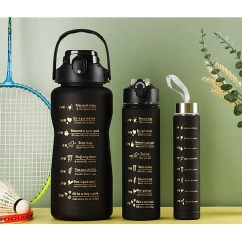 3 in 1 Motivational Water Bottle