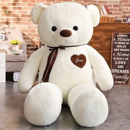 60CM WHITE PLUSH TEDDY BEAR — Display